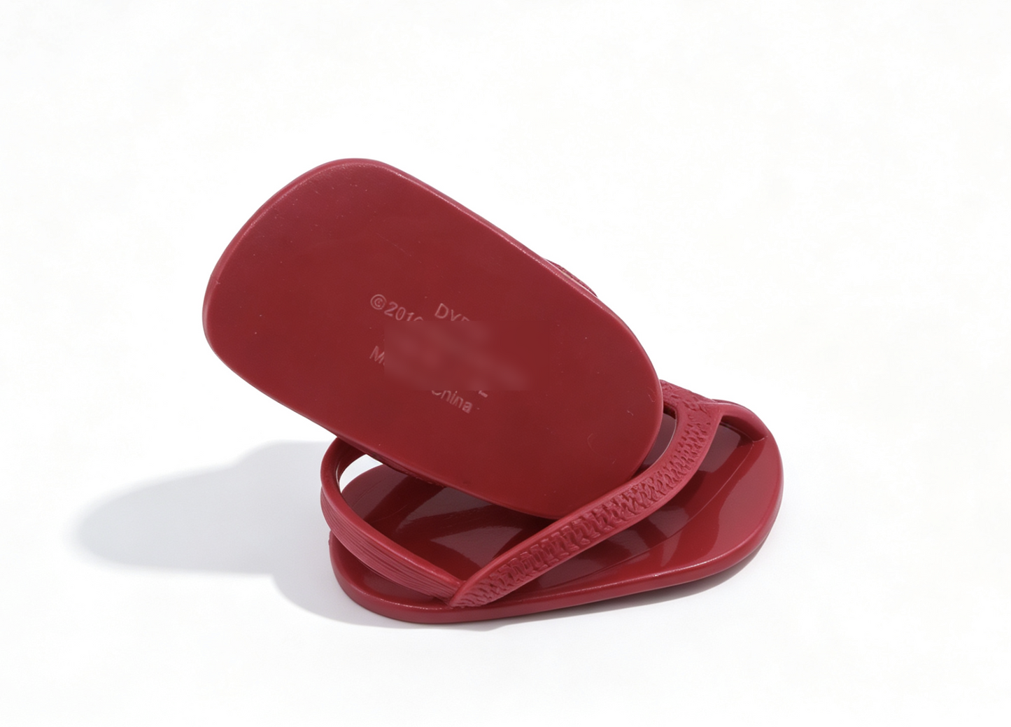Red Plastic Flip Flop Sandals Mini Summer Beach Footwear Accessory for 18'' Doll Dress Up Play