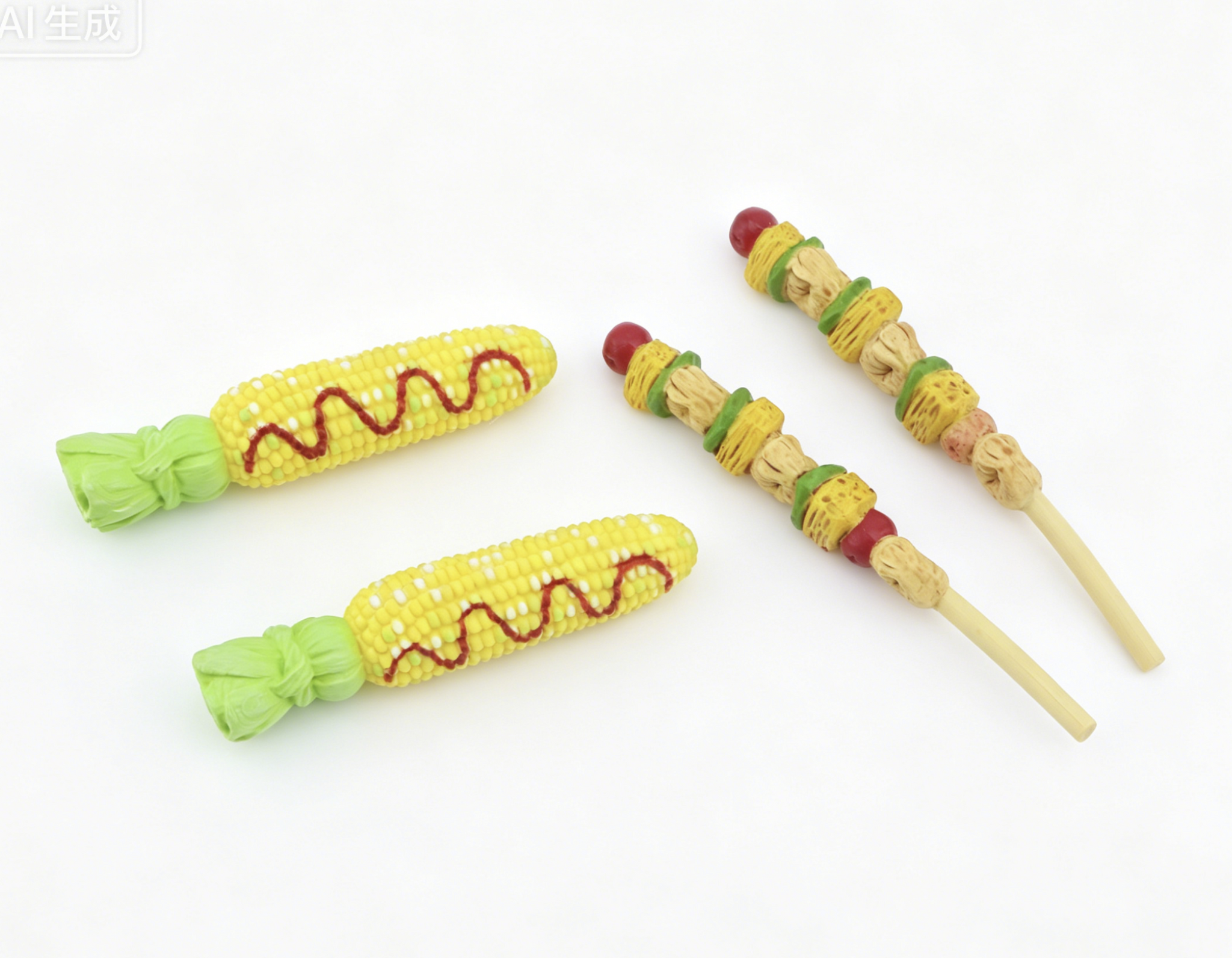 American Girl Joss Beach Grill Corn & Kabobs FOR 18'' DOLL