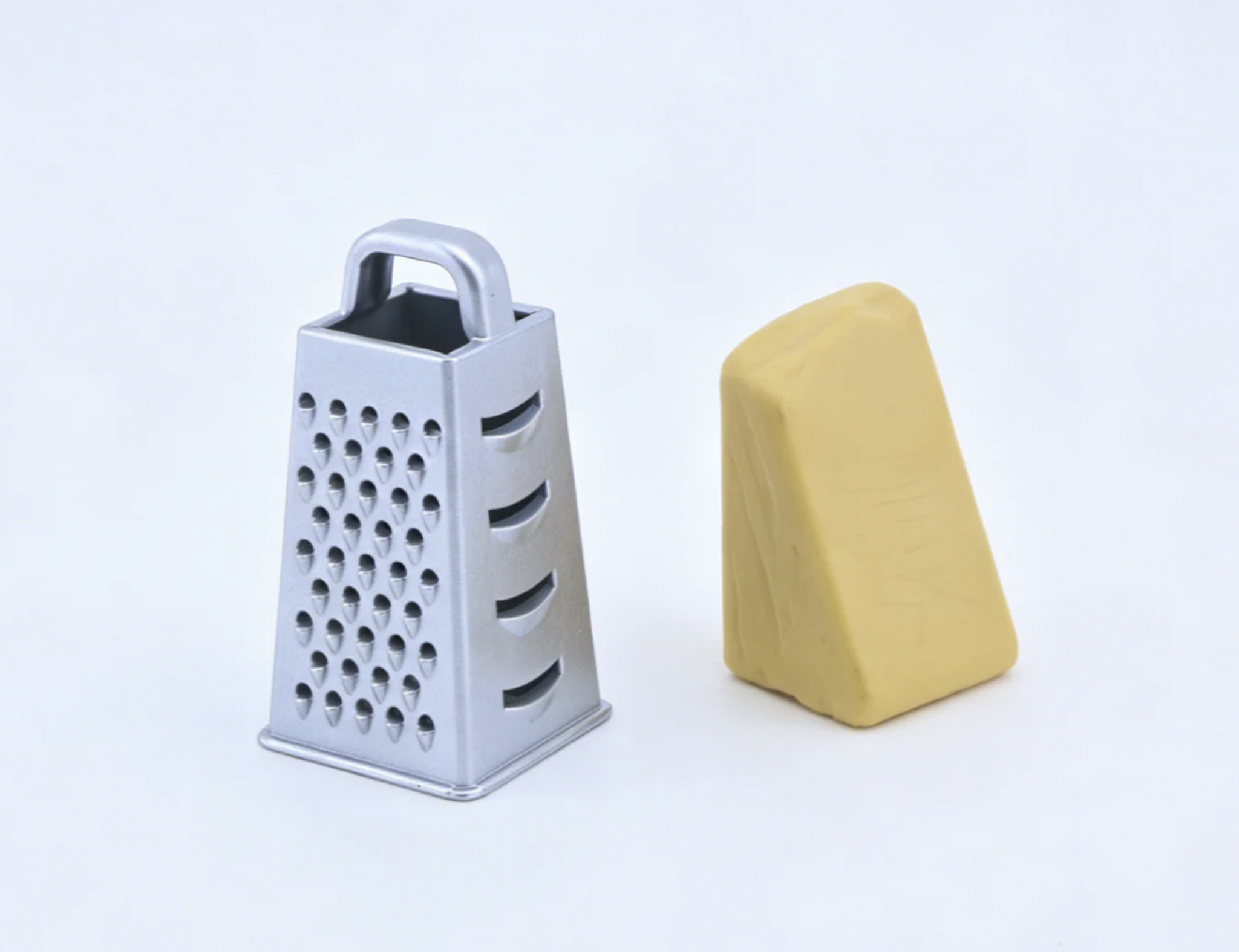 Cheese Grater & Cheese Block Food Prop for 18'' doll kitchen restaraunt