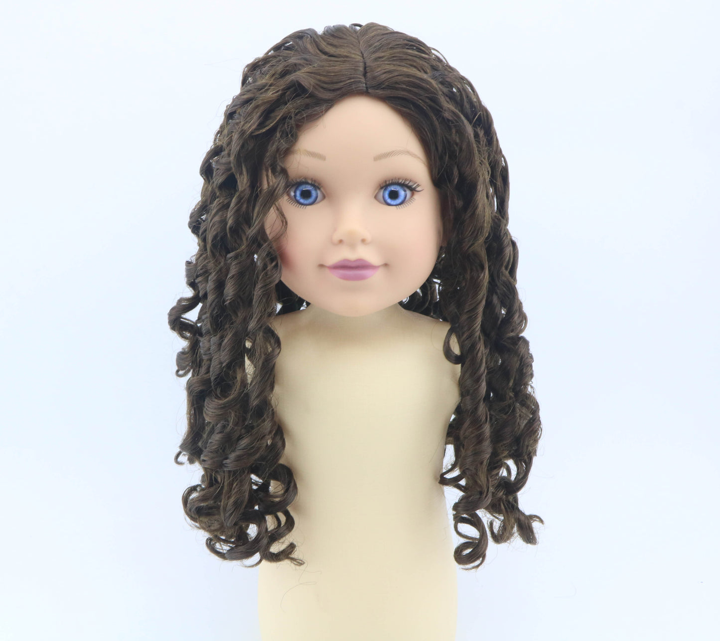 Authentic American Girl Dark Brown Curly Doll Wig for 18'' Doll Accessories