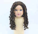Authentic American Girl Dark Brown Curly Doll Wig for 18'' Doll Accessories