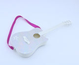 American Girl Iridescent Glitter Star Acoustic Guitar With Magenta Strap – For 18" Dolls