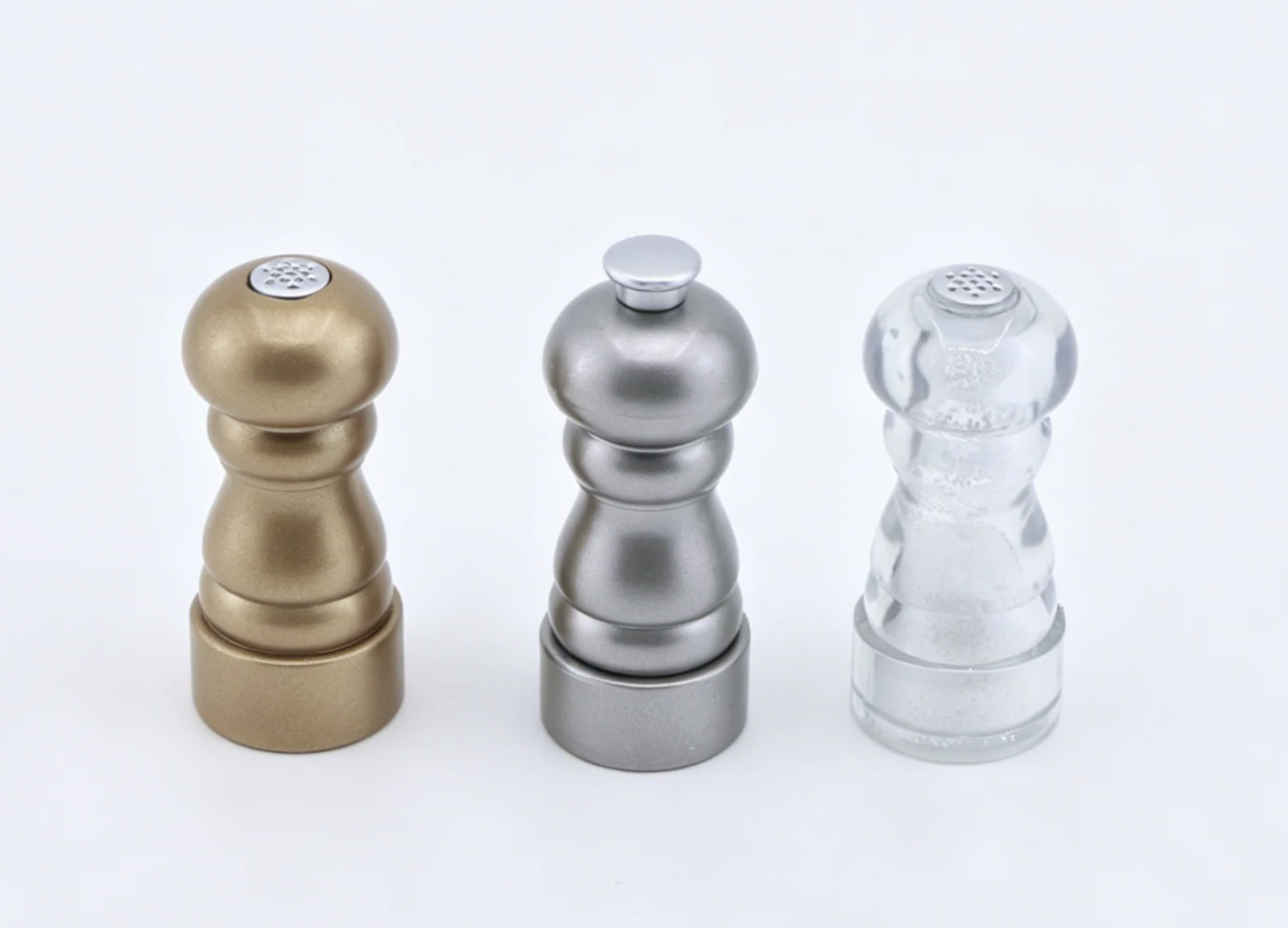 Salt Pepper Grinders | 3-Piece Mini Dining Spice Set - 18" Doll Accessory