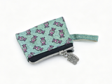 Glitter Green Mini Candy Print Zipper Coin Purse Accessory For 18-Inch Dolls
