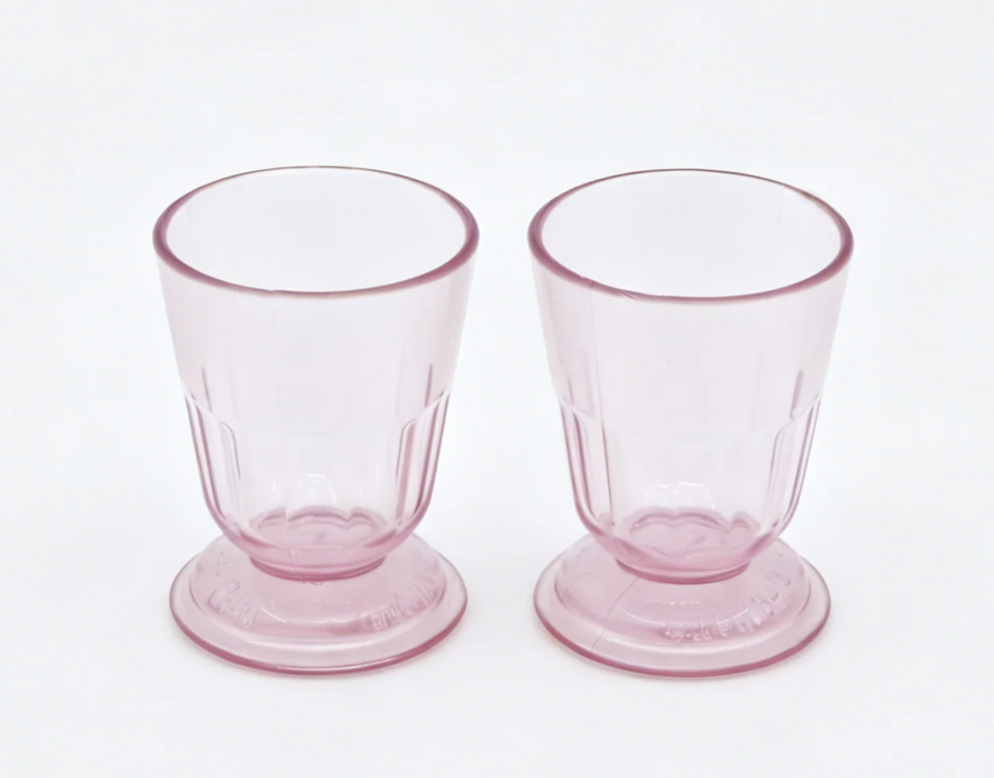 Pink Plastic Tumbler Cups Set of 2 - For 18" Dolls