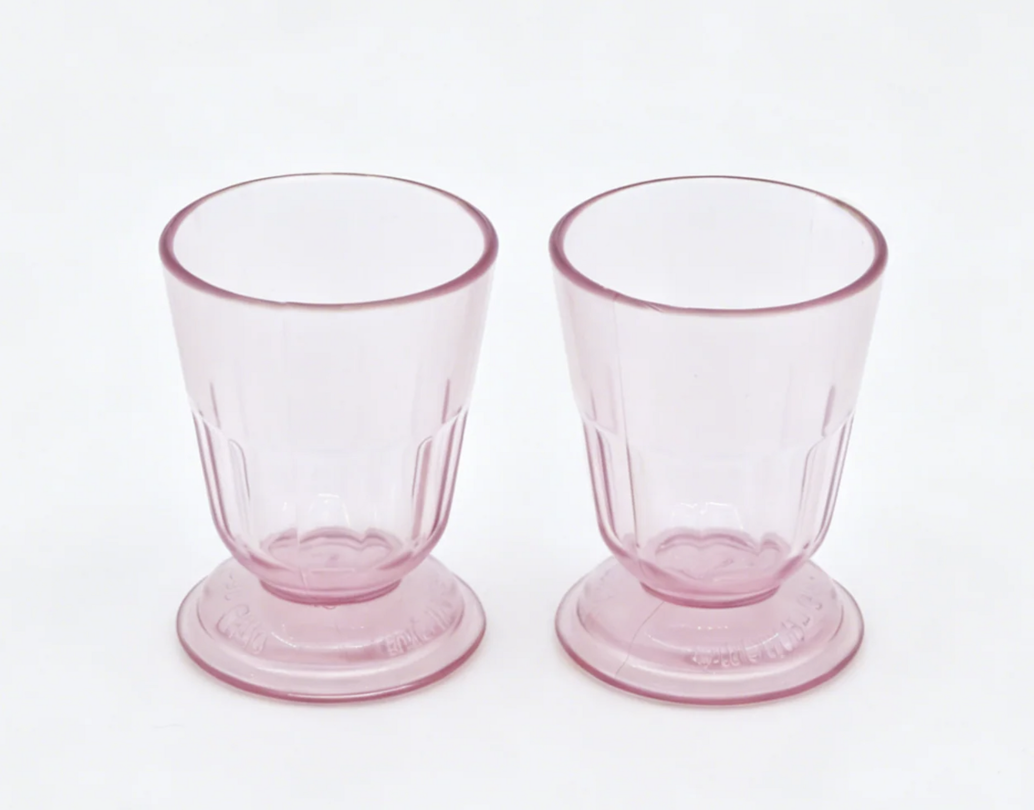 Pink Plastic Tumbler Cups Set of 2 - For 18" Dolls