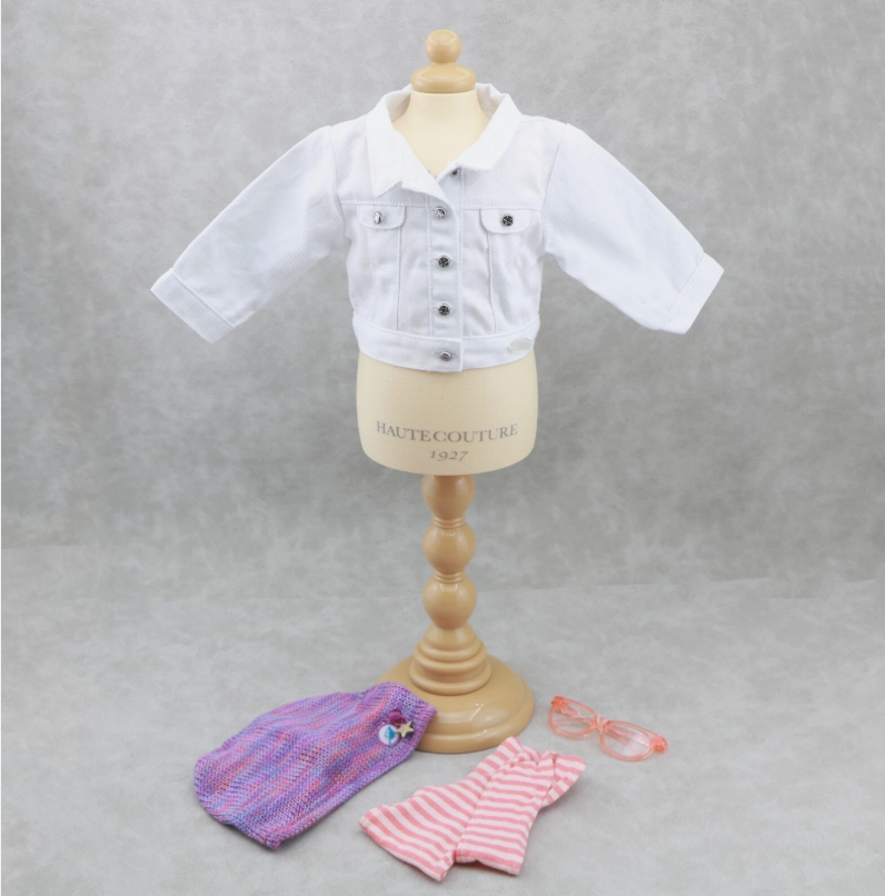 18'' Doll Z Yang Meet Accessories Jacket Hat Scarf Glasses