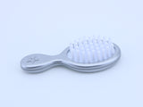 American Girl A silvery doll-sized hairbrush with floral details for 18'' doll Princess Rapunzel Hair Accessories