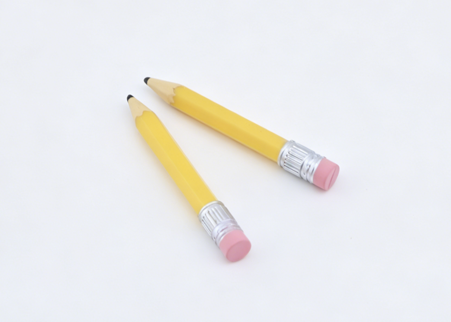 Yellow Pencil Set With Eraser For 18'' Doll School Stationery Accessory