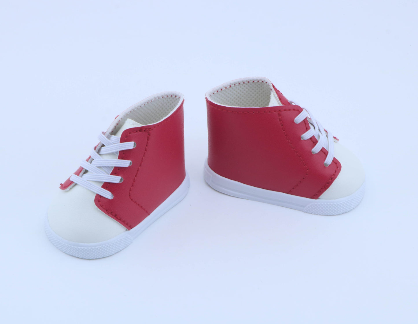 Authentic American Girl Red & White High-Top Sneakers for 18'' Doll Shoes