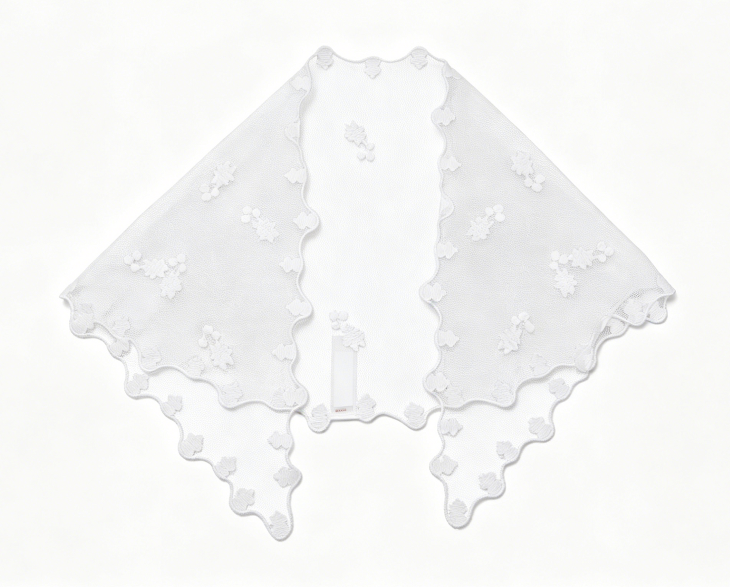 Authentic American Girl White Floral Lace Triangle Headscarf FOR 18'' DOLL