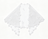 Authentic American Girl White Floral Lace Triangle Headscarf FOR 18'' DOLL