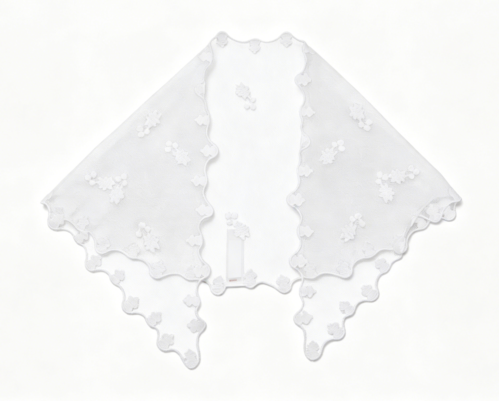 Authentic American Girl White Floral Lace Triangle Headscarf FOR 18'' DOLL