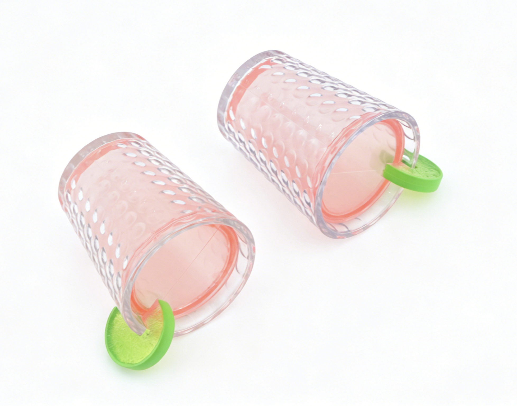 American Girl Pink Drink Cups with Lime (Set of 2) FOR 18'' DOLL