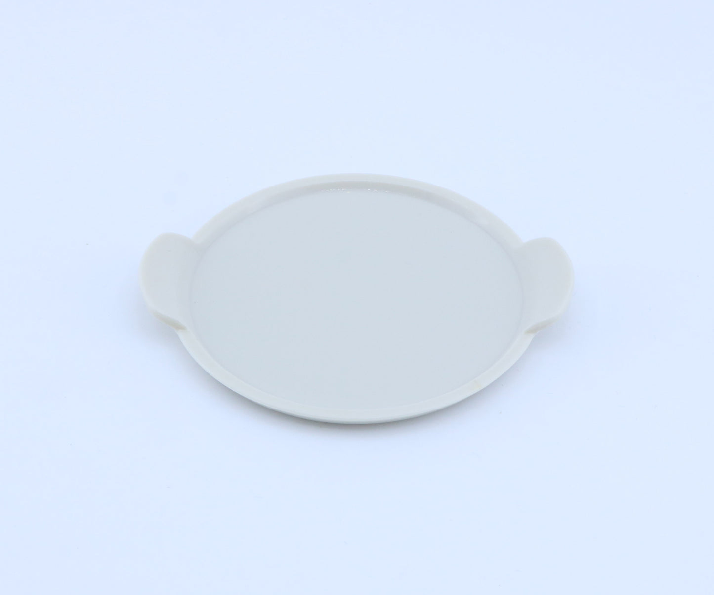 American Girl White Dual-Ear Pie Dish for 18'' doll kitchen baking