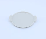 American Girl White Dual-Ear Pie Dish for 18'' doll kitchen baking