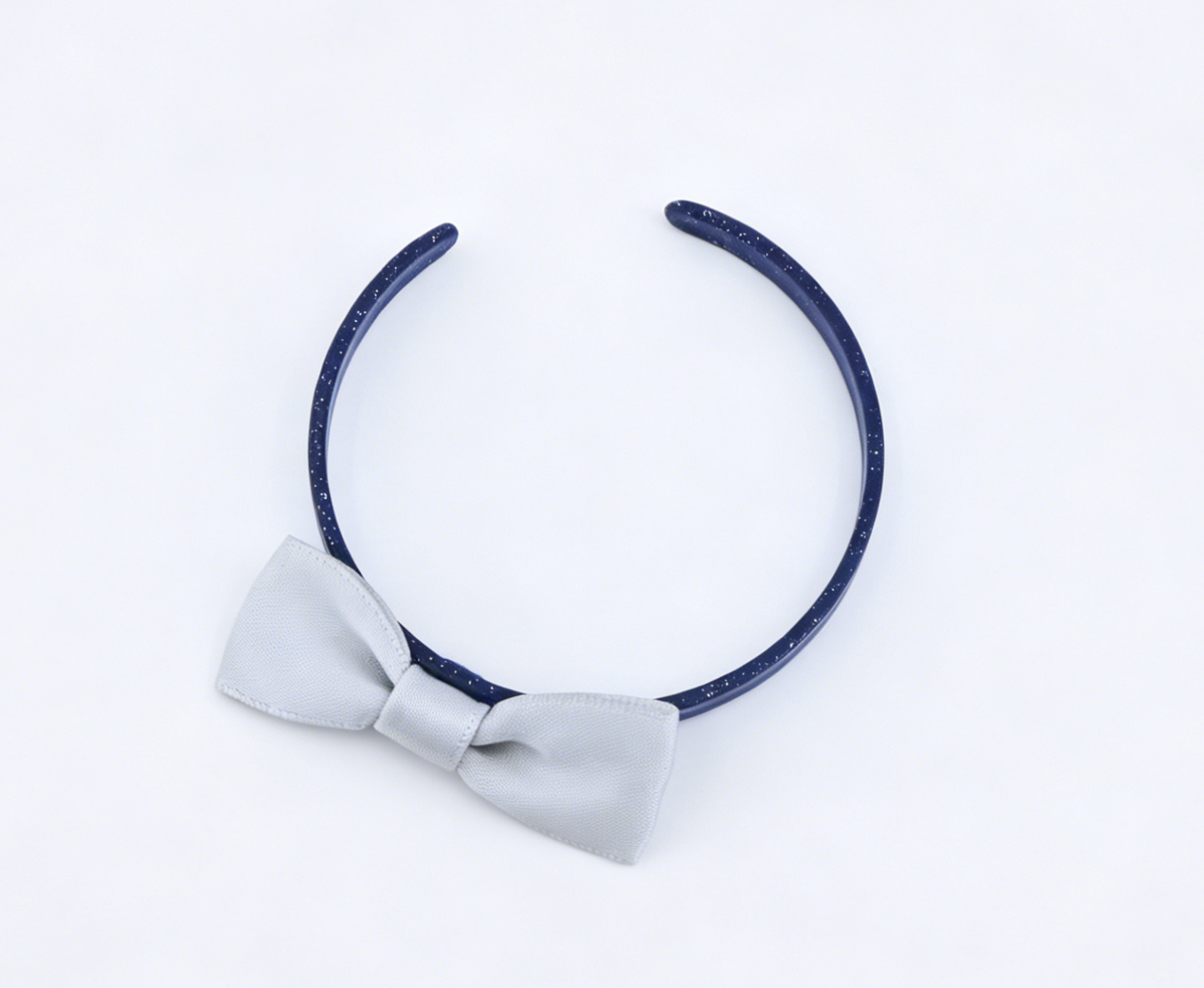 American Girl Navy Blue Glitter Silver Bow Headband FOR 14.5'' DOLL