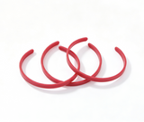 3Pcs Thin Red Plastic Headband Set FOR 14.5'' DOLL | Daily Hairstyle Hair Accessory