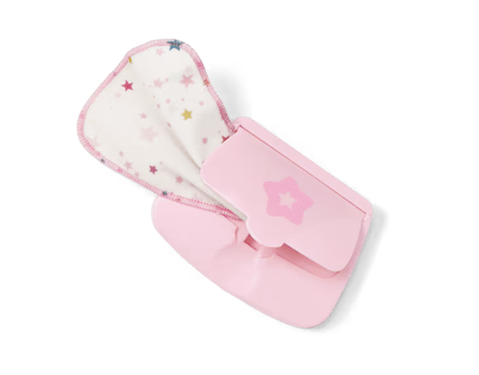 American girl pink wipe case & cloth wipe for 15'' doll On-the-Go Diaper Bag