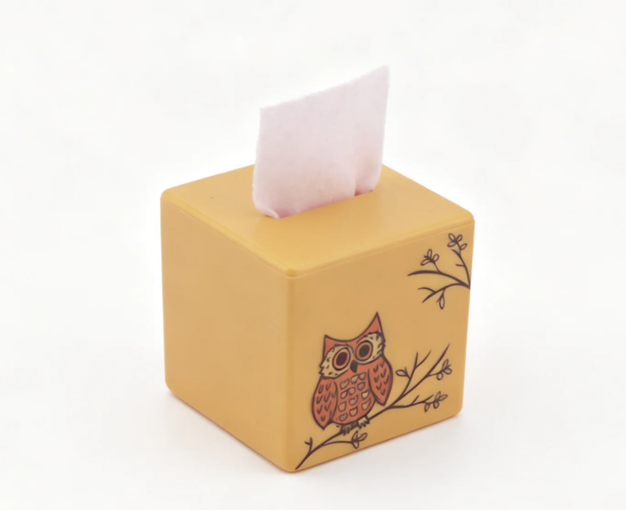Owl Tissue Box from Julie's Groovy Bathroom Set for 18" Doll