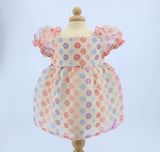 Authentic American Girl Yellow Floral Print Chiffon Dress for 18'' Doll