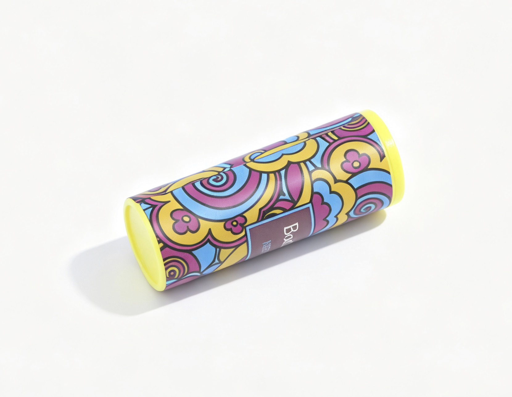 Retro Swirl Print Body Powder Shaker Bottle for 18'' Doll 70s Groovy Bathroom Pretend Play