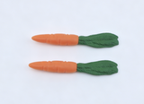 2Pcs Toy Carrots For 18'' Doll & Toy Horse Farm Stable Feed Accessory