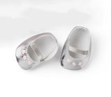 American girl A pair of sparkly silver ballet flats from Sprinkle of Stars Outfit for Bitty Baby Dolls
