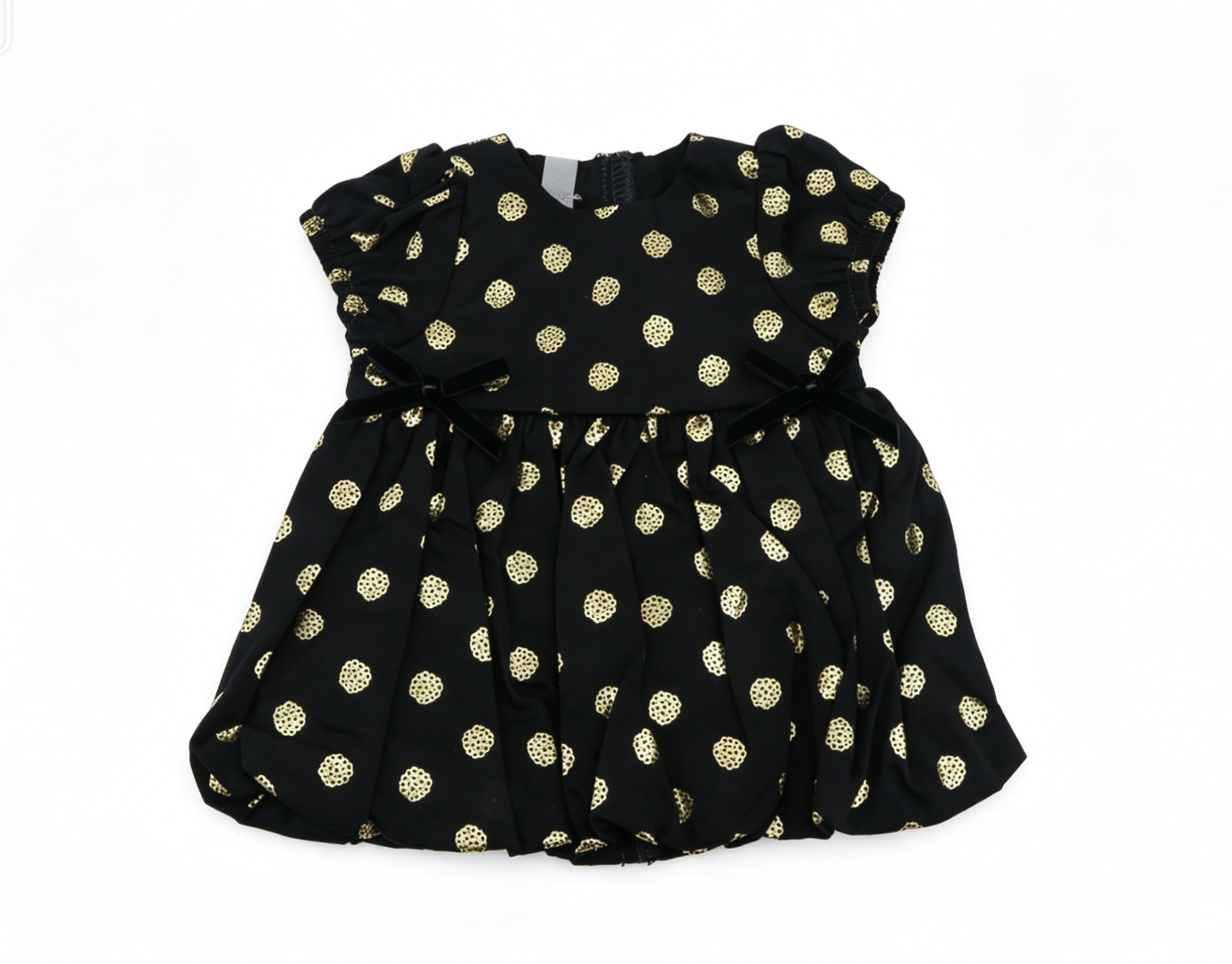 American Girl Limited Edition Black & Gold Polka Dot Dress for 18'' Doll