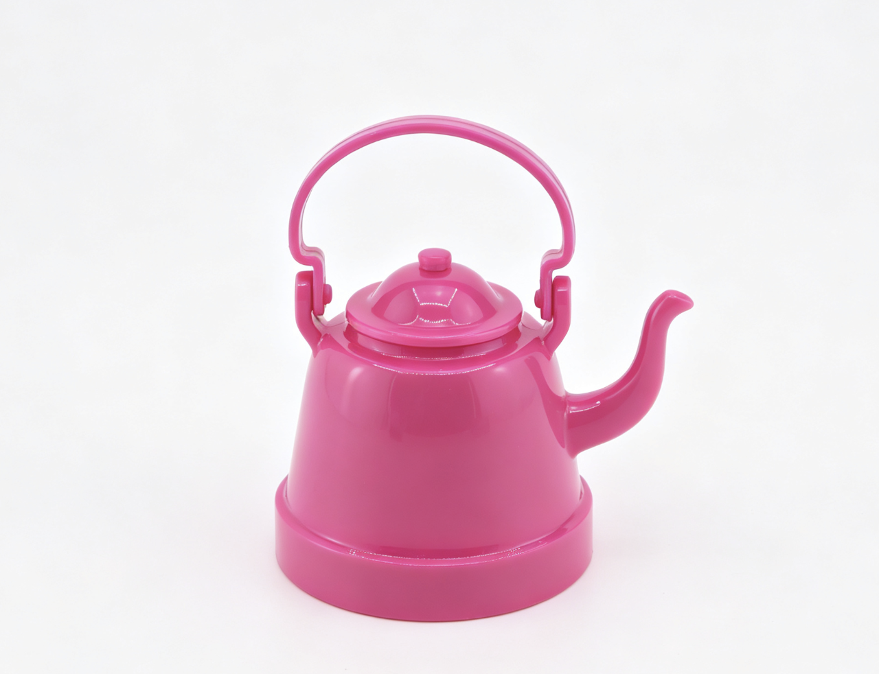 1Pcs Bright Pink Mini Plastic Tea Kettle Prop FOR 18'' DOLL | Doll Kitchen Cafe Bistro Pretend Play Accessory