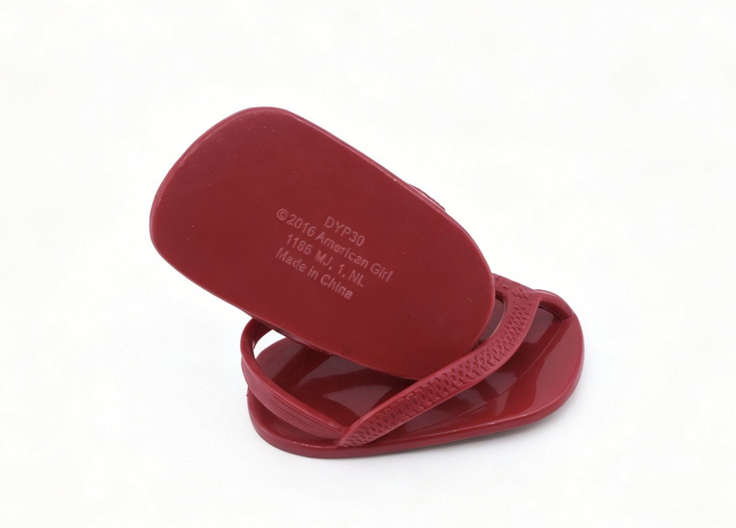 American Girl Red Back-Strap Flip Flops Thong Sandals for 18" Doll Sun & Fun Outfit