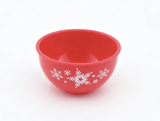 American Girl Red Christmas Snowflake Bowl for 18'' Doll kicthen cooking