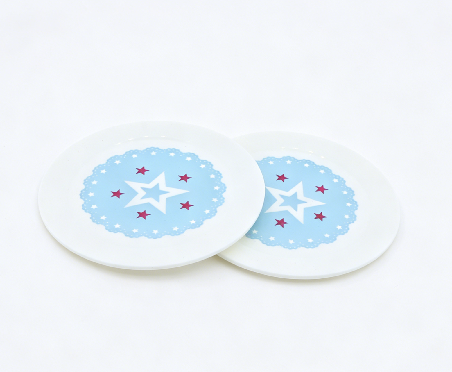 American Girl Blue Star Dessert Plates Set of 2 - For 18" Dolls
