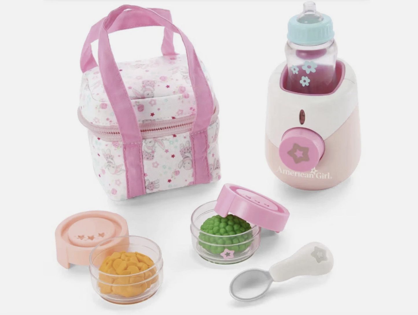 Bitty Baby Bottle-Warming Feeding Playset for 15" Doll