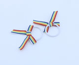 American Girl Rainbow Stripe Hair Tie Set - From Julie's Groovy Bathroom Set - For 18" Dolls