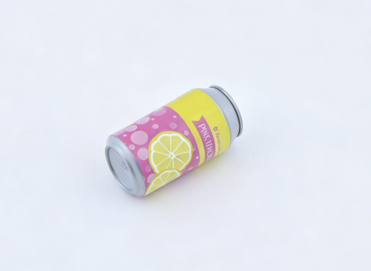 Mini Pink Lemonade Soda Can Pretend Drink Prop FOR 18'' DOLL | Doll Picnic & Tableware Accessory