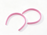 2Pcs Thin Pink Plastic Headband Set FOR 18'' DOLL | Daily Hairstyle Hair Accessory