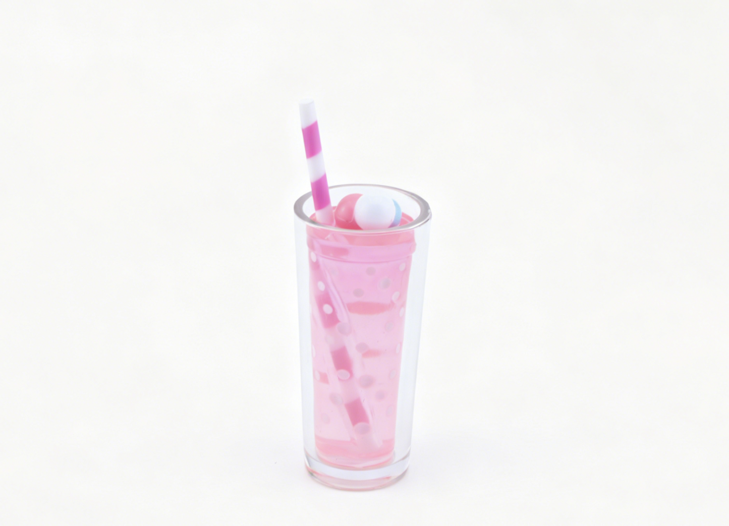 Authentic American Girl Pink Polka Dot Drink Cup Prop FOR 18'' DOLL