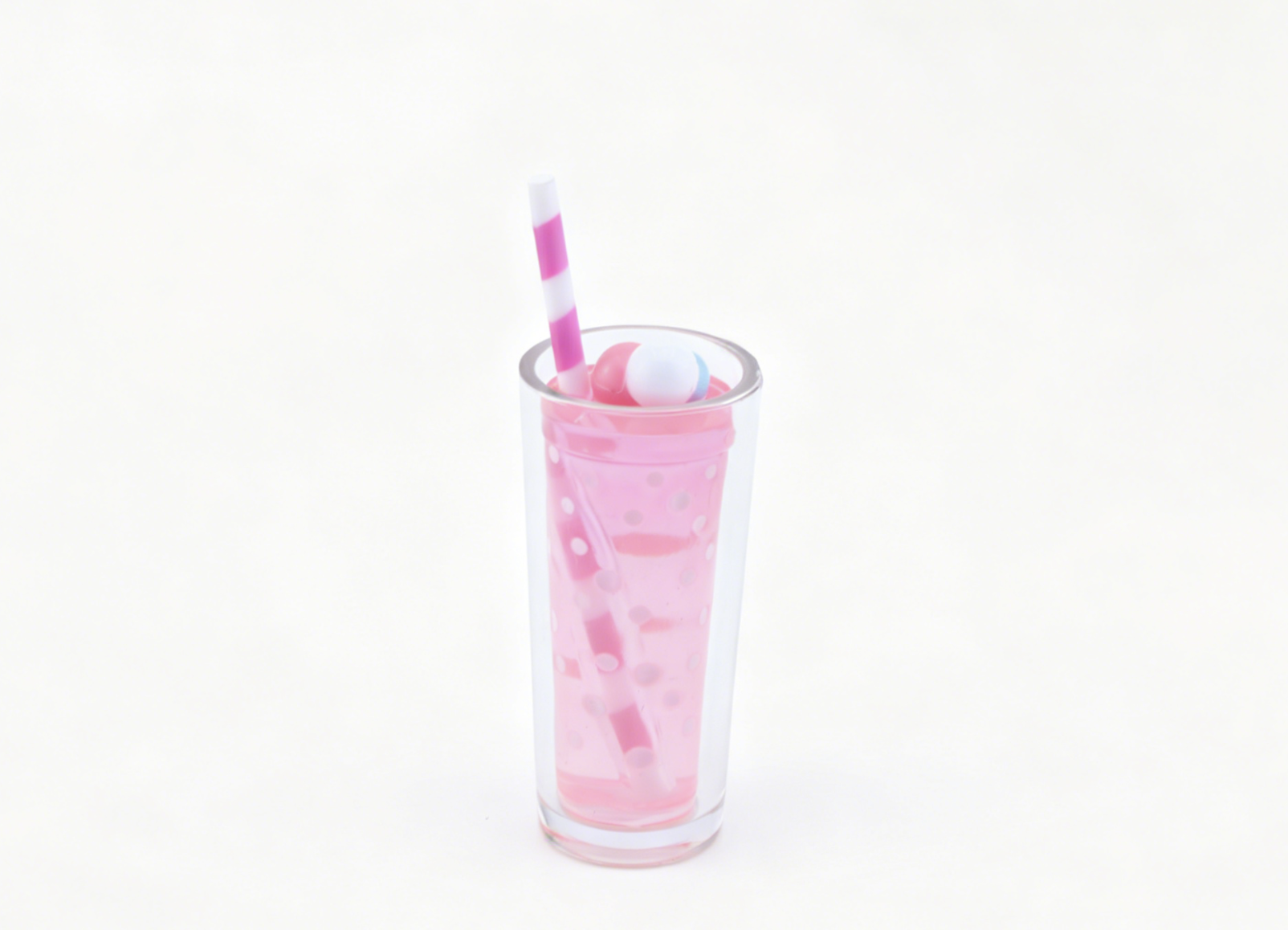 Authentic American Girl Pink Polka Dot Drink Cup Prop FOR 18'' DOLL