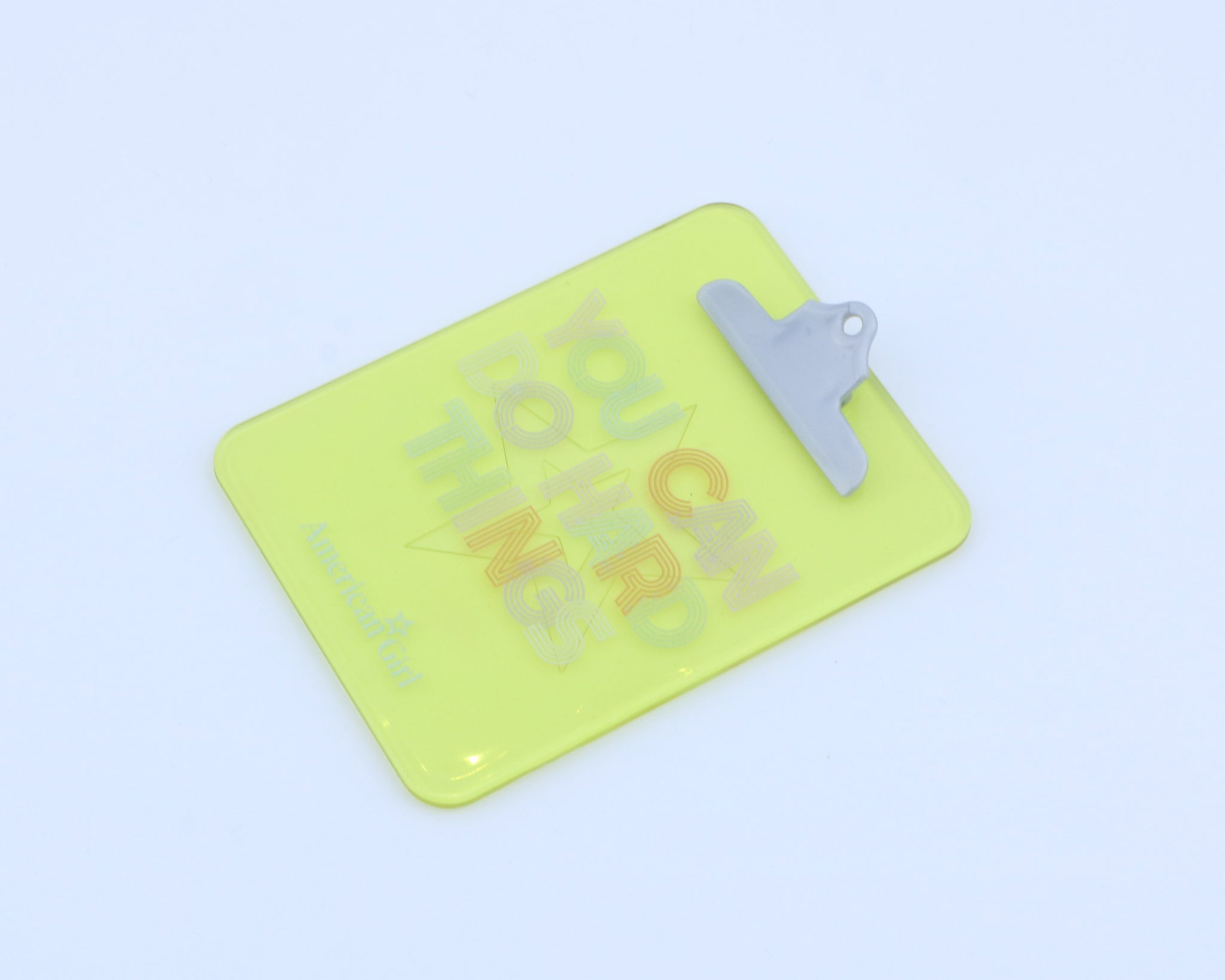 American Girl Yellow Clipboard - From Colorful Cubbies Locker Set - For 18" Dolls