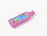 Mini Pink Groovy Floral Shampoo Bottle for 18'' Doll Retro 70s Bathroom Pretend Play
