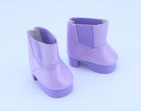 American Girl Purple Iridescent Glitter Chelsea Boots – For 18" Doll shoes