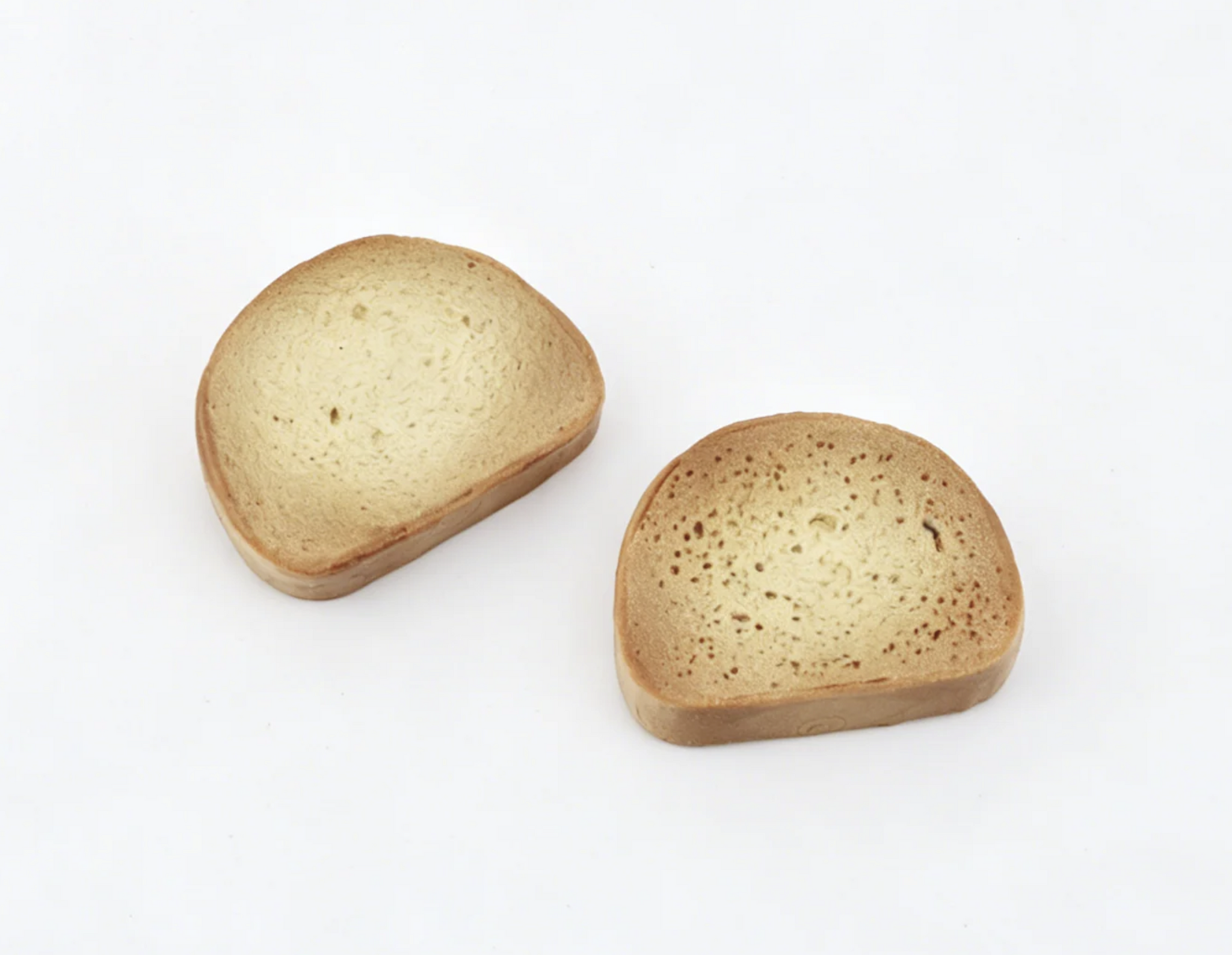 2Pcs Toast Bread Slices Food Prop for 18'' doll Kitchen Pretend Play