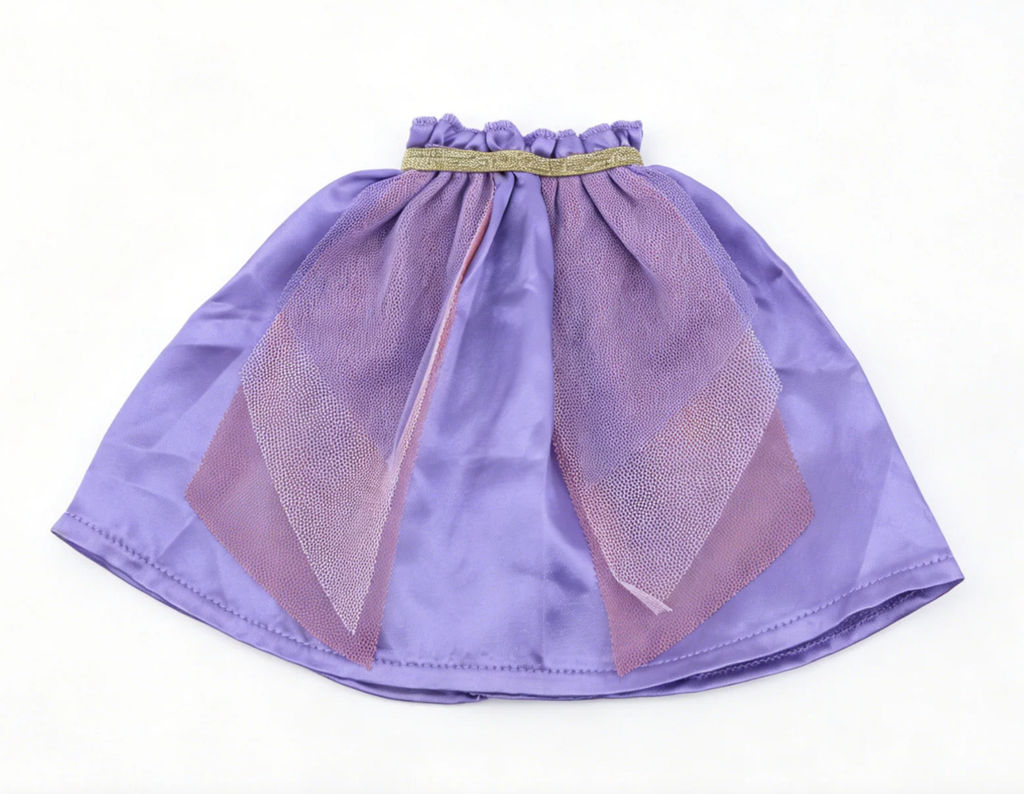 WellieWishers Purple Satin Tulle Skirt FOR 14.5'' DOLL