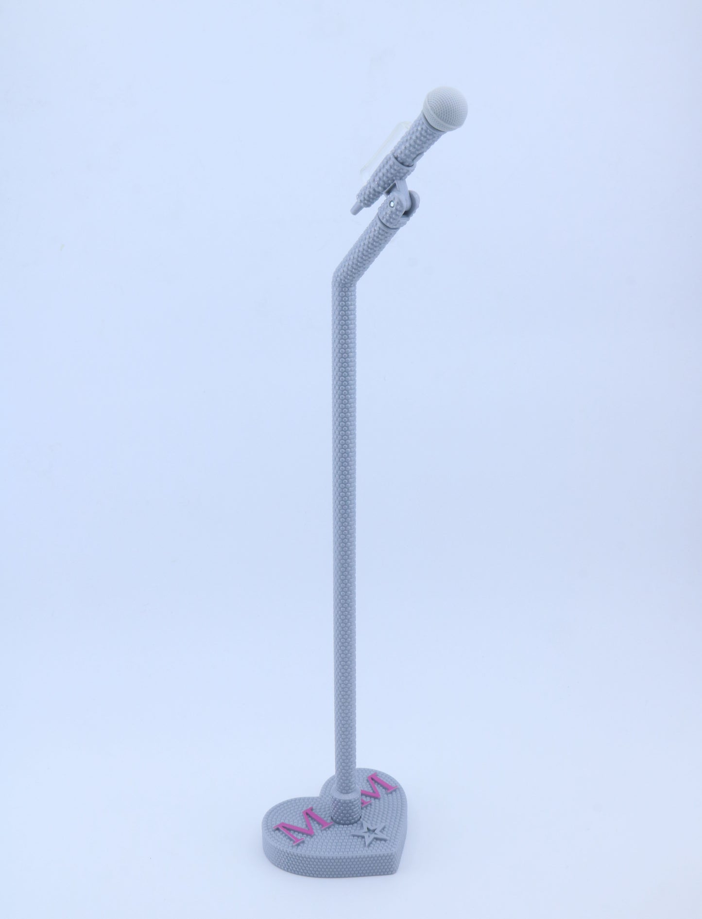 American Girl Gray Heart Base Microphone Stand With Extra Mic – For 18" Dolls