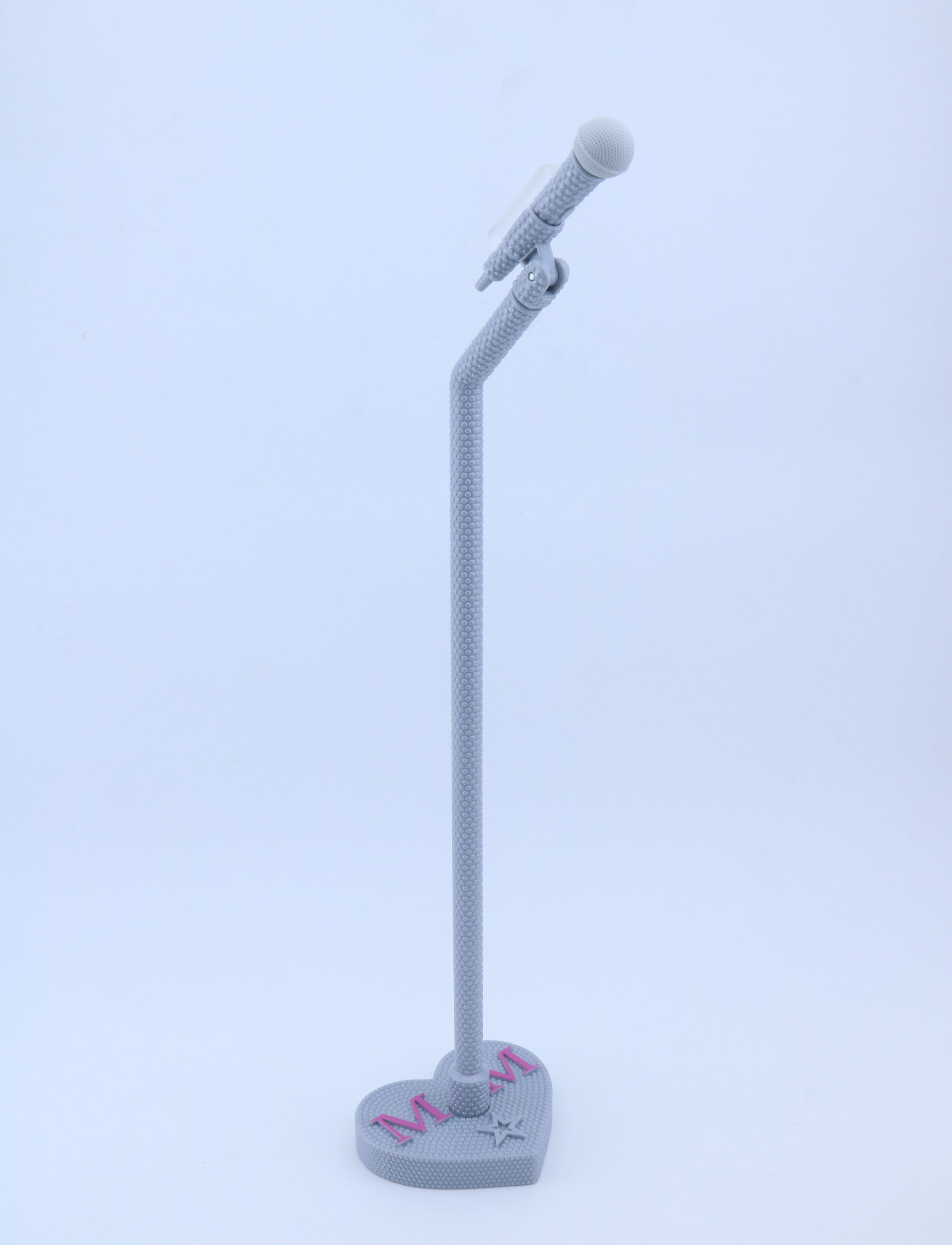 American Girl Gray Heart Base Microphone Stand With Extra Mic – For 18" Dolls