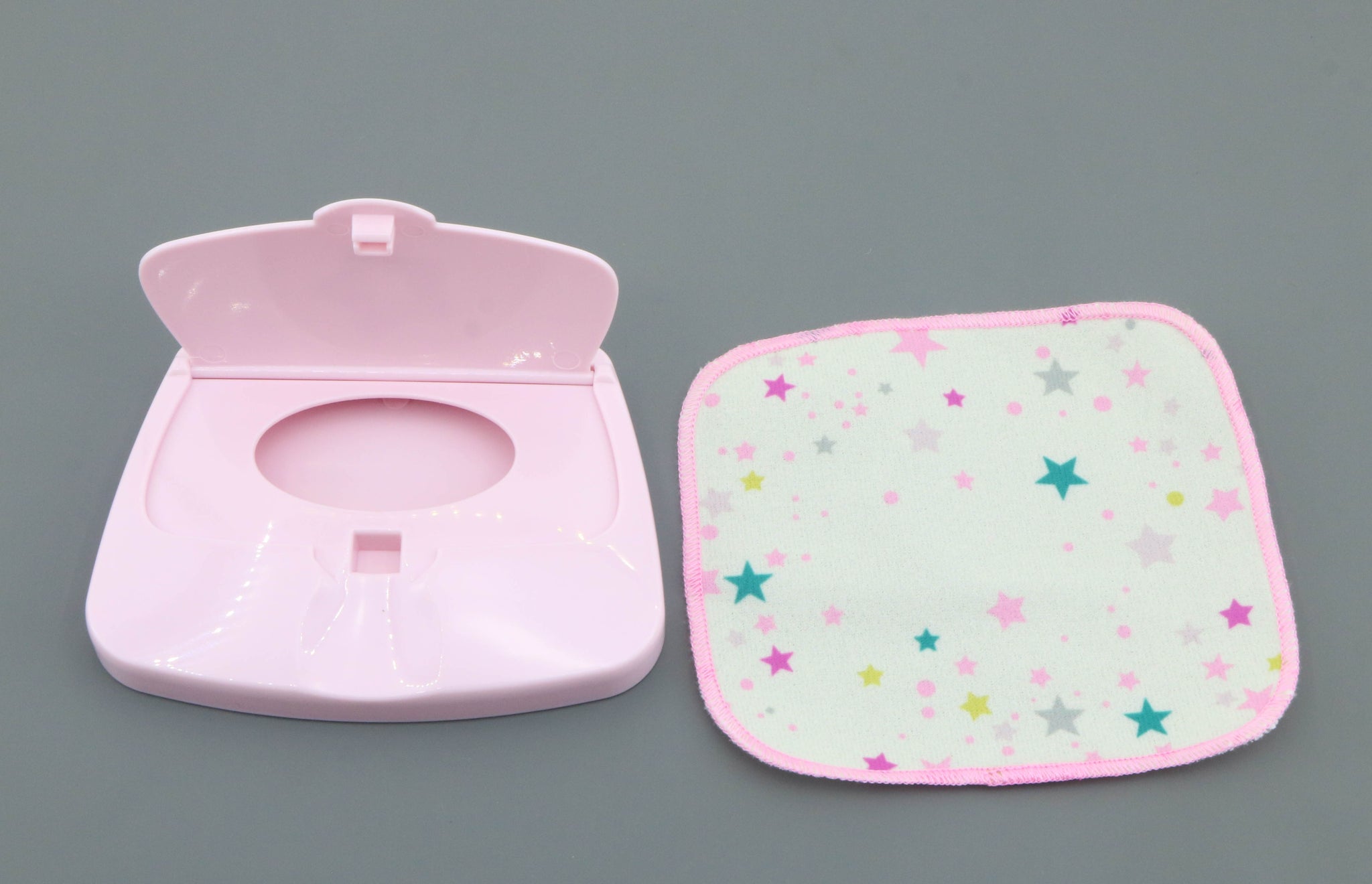 American girl pink wipe case & cloth wipe for 15'' doll On-the-Go Diaper Bag