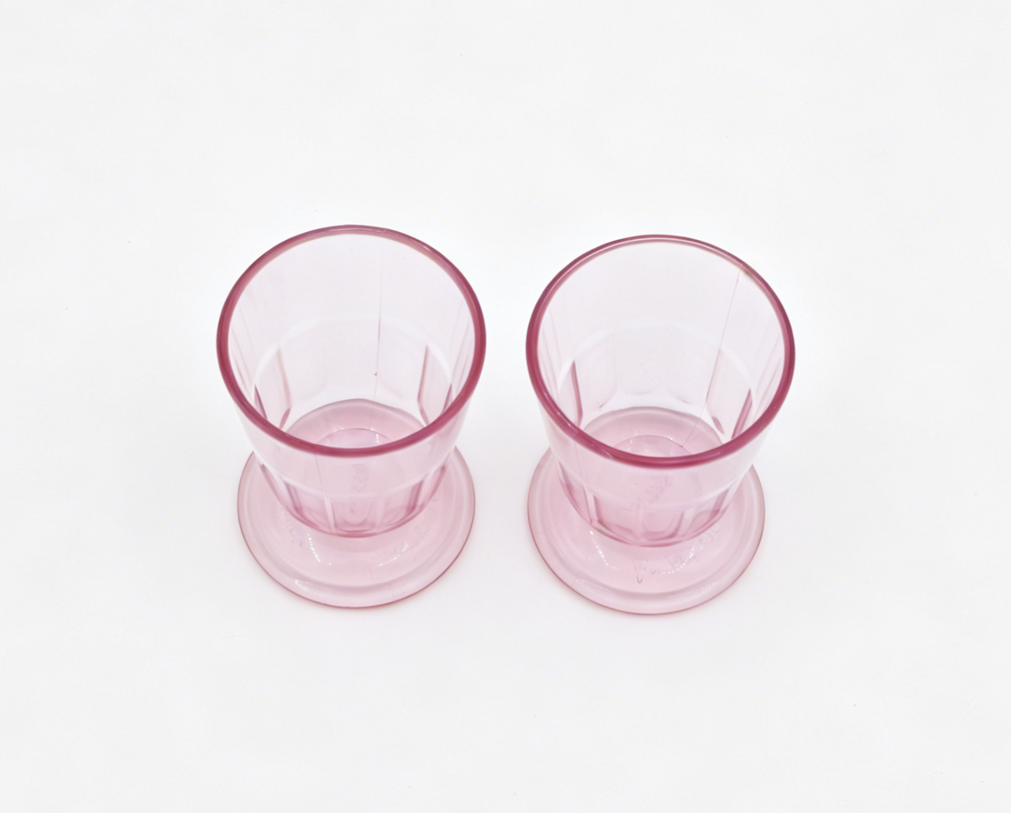American Girl Pink Plastic Tumbler Cups Set of 2 - For 18" Dolls