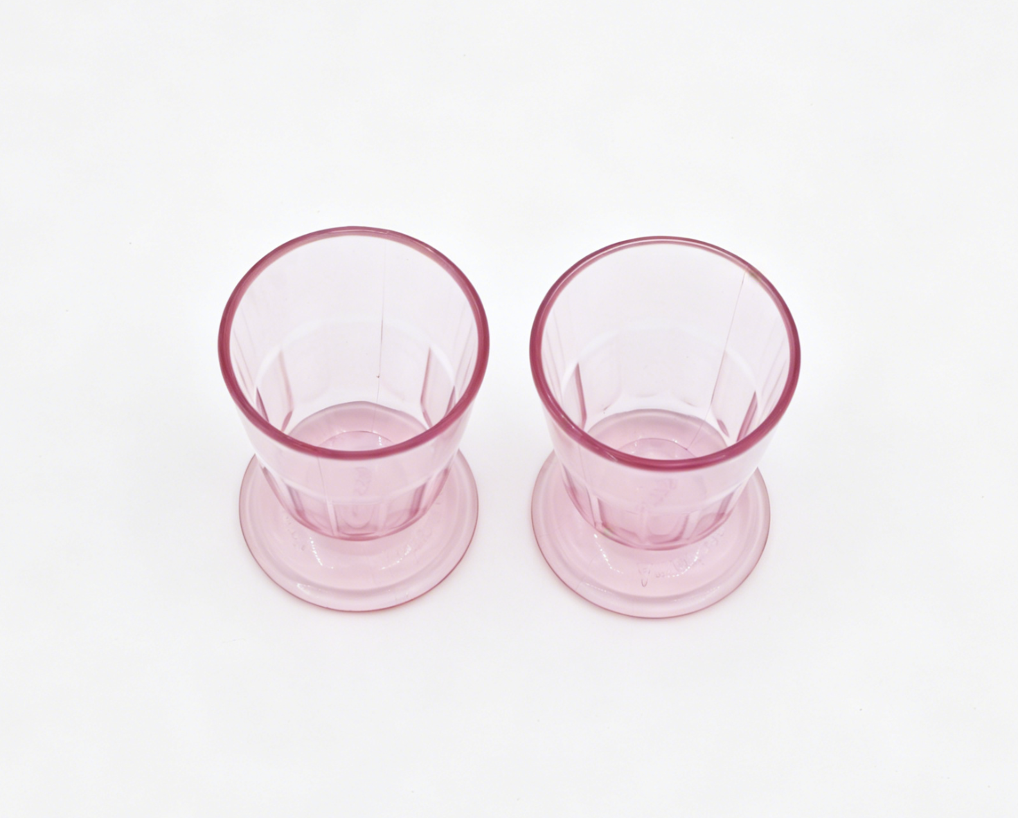 American Girl Pink Plastic Tumbler Cups Set of 2 - For 18" Dolls