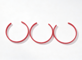 3Pcs Thin Red Plastic Headband Set FOR 14.5'' DOLL | Daily Hairstyle Hair Accessory